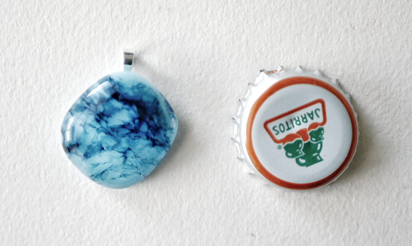 Blue Sea Pendant #1 (Sterling Silver) (PENDANT ONLY)