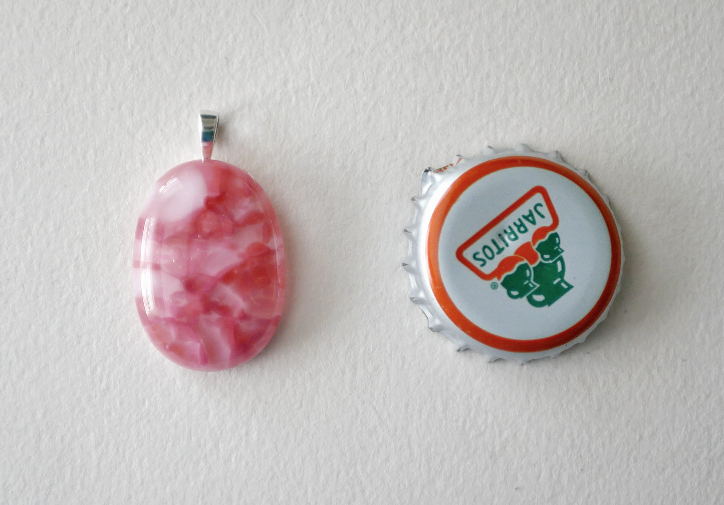 Dark Pink Pendant #2 (Sterling Silver) (PENDANT ONLY)