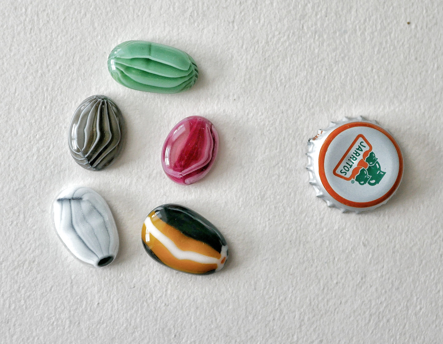 Mixed 5 Piece Scrappy Cabochon Set #3