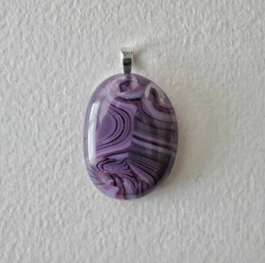 Swirling Purple Pendant (Sterling Silver) (PENDANT ONLY)
