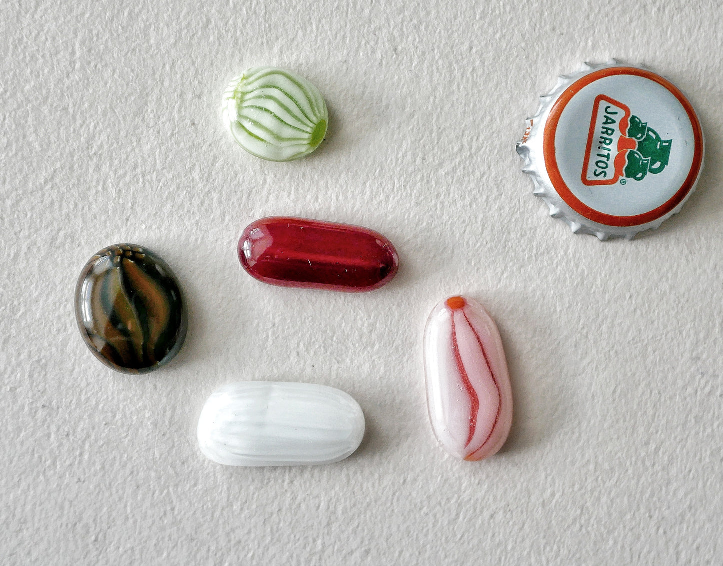 Mixed 5 Piece Scrappy Cabochon Set #2