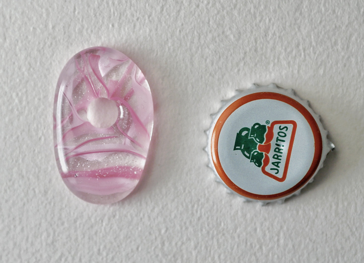 Pink Blob Pendant with Hole #2 (PENDANT ONLY)