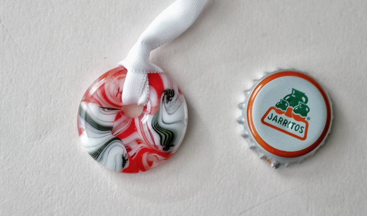 Mini Glass Collage Wreath #12