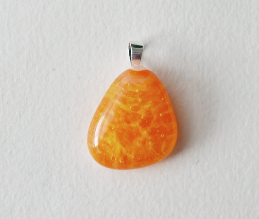 Orange and Yellow Pendant #1 (Sterling Silver) (PENDANT ONLY)