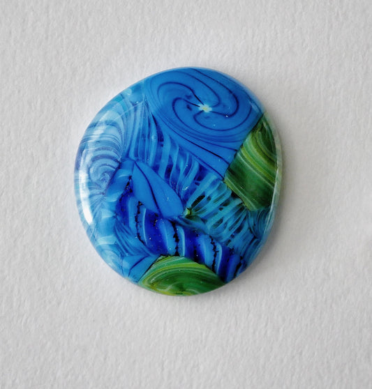 Blob Worry Stone: Collage #18