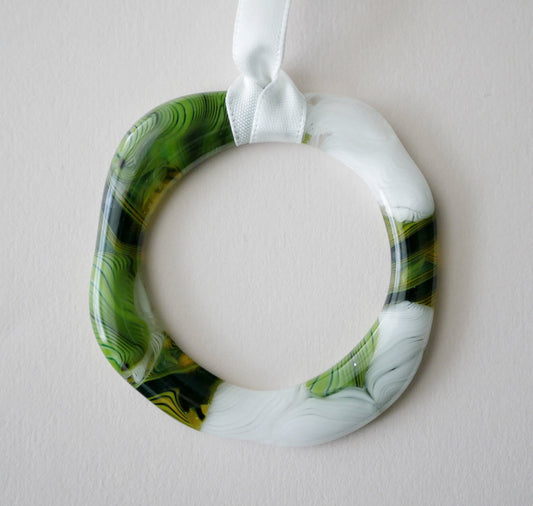 Irregular Glass Collage Wreath #1