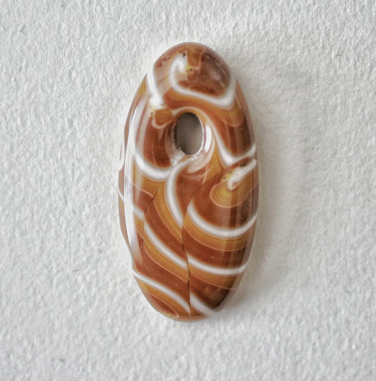Oval Pendant: Brown Swirl (PENDANT ONLY)