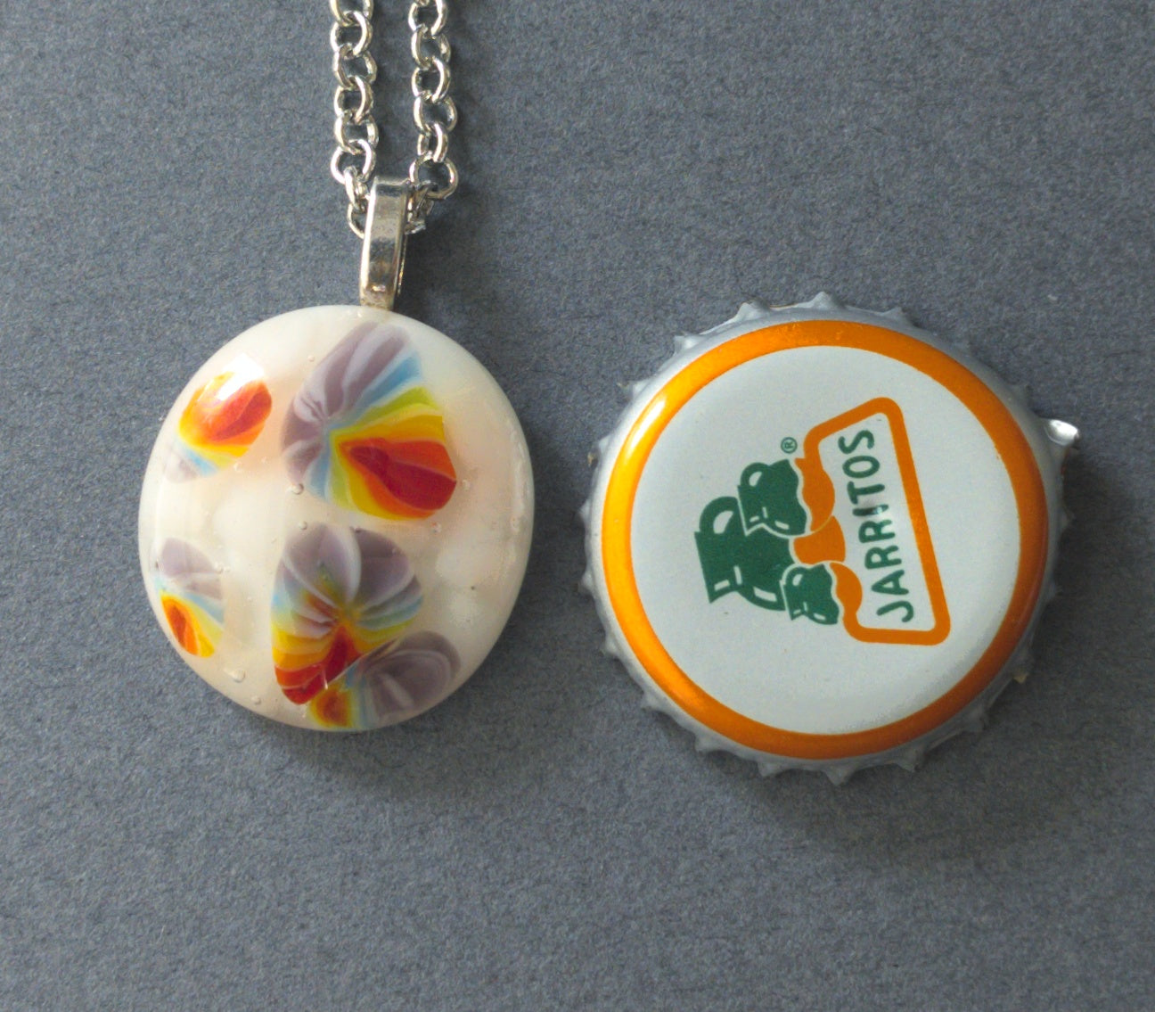 Rainbow Bubble Pendant: Rainbows on Clouds