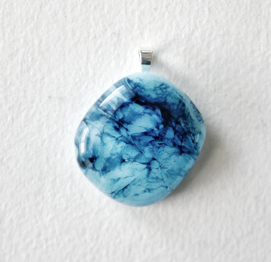 Blue Sea Pendant #1 (Sterling Silver) (PENDANT ONLY)