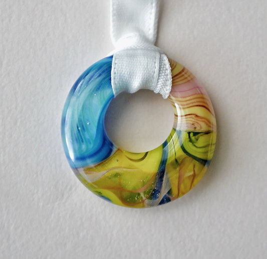 Mini Glass Collage Wreath #8