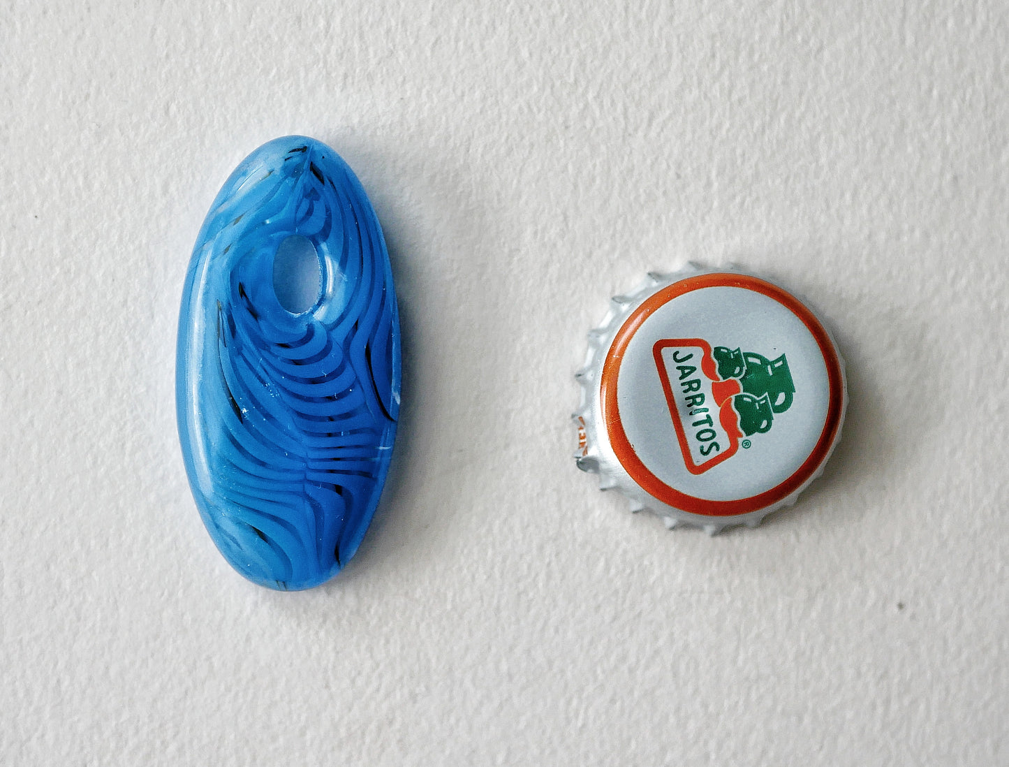 Oval Pendant: Blue Swirl (PENDANT ONLY)