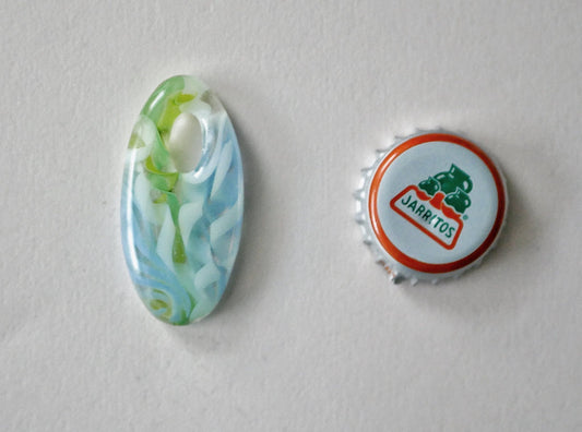 Oval Pendant: Collage #18 (PENDANT ONLY)