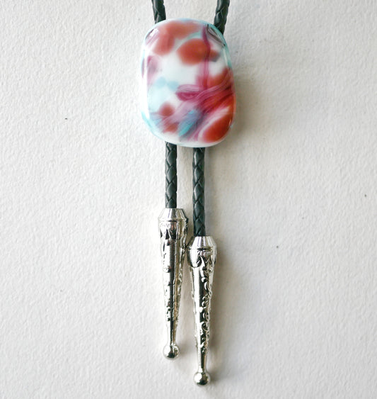 Abstract Trans Pride Bolo Tie #2