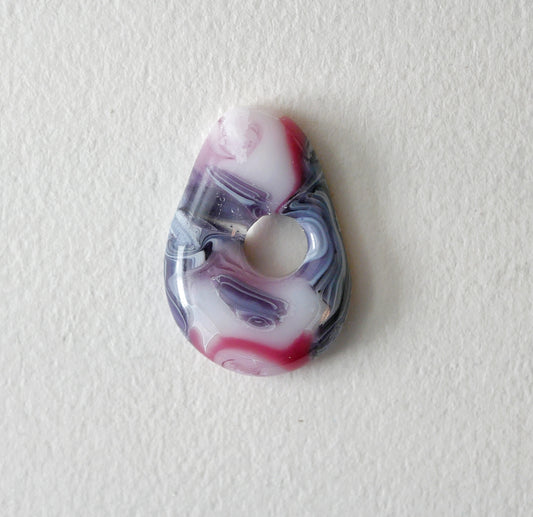 Pink and Purple Pendant with Hole #2 (PENDANT ONLY)
