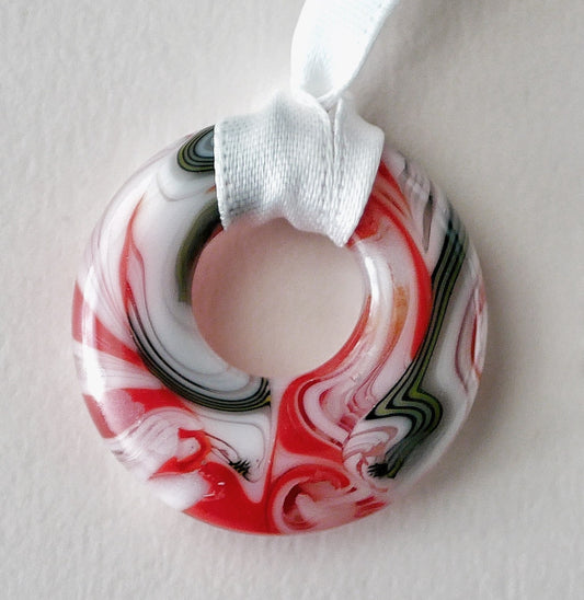 Mini Glass Collage Wreath #1