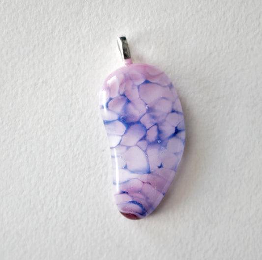 Pink and Blue Dragonskin Pendant #2 (Base Metal) (PENDANT ONLY)