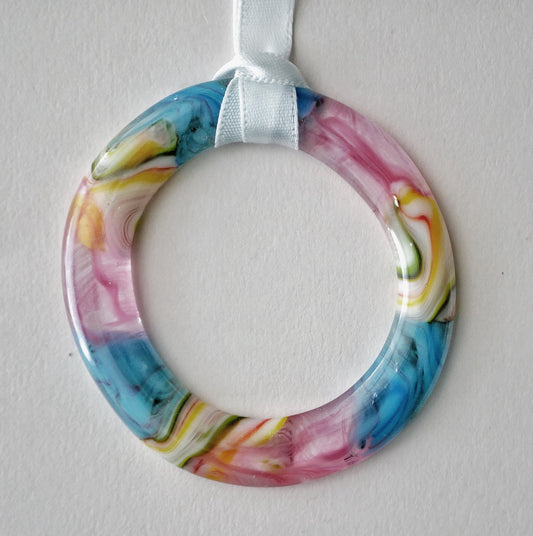 Irregular Glass Collage Wreath #15