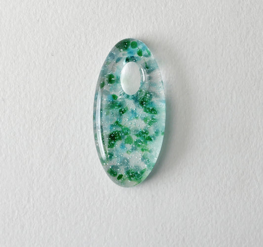 Oval Pendant: Greens (PENDANT ONLY)