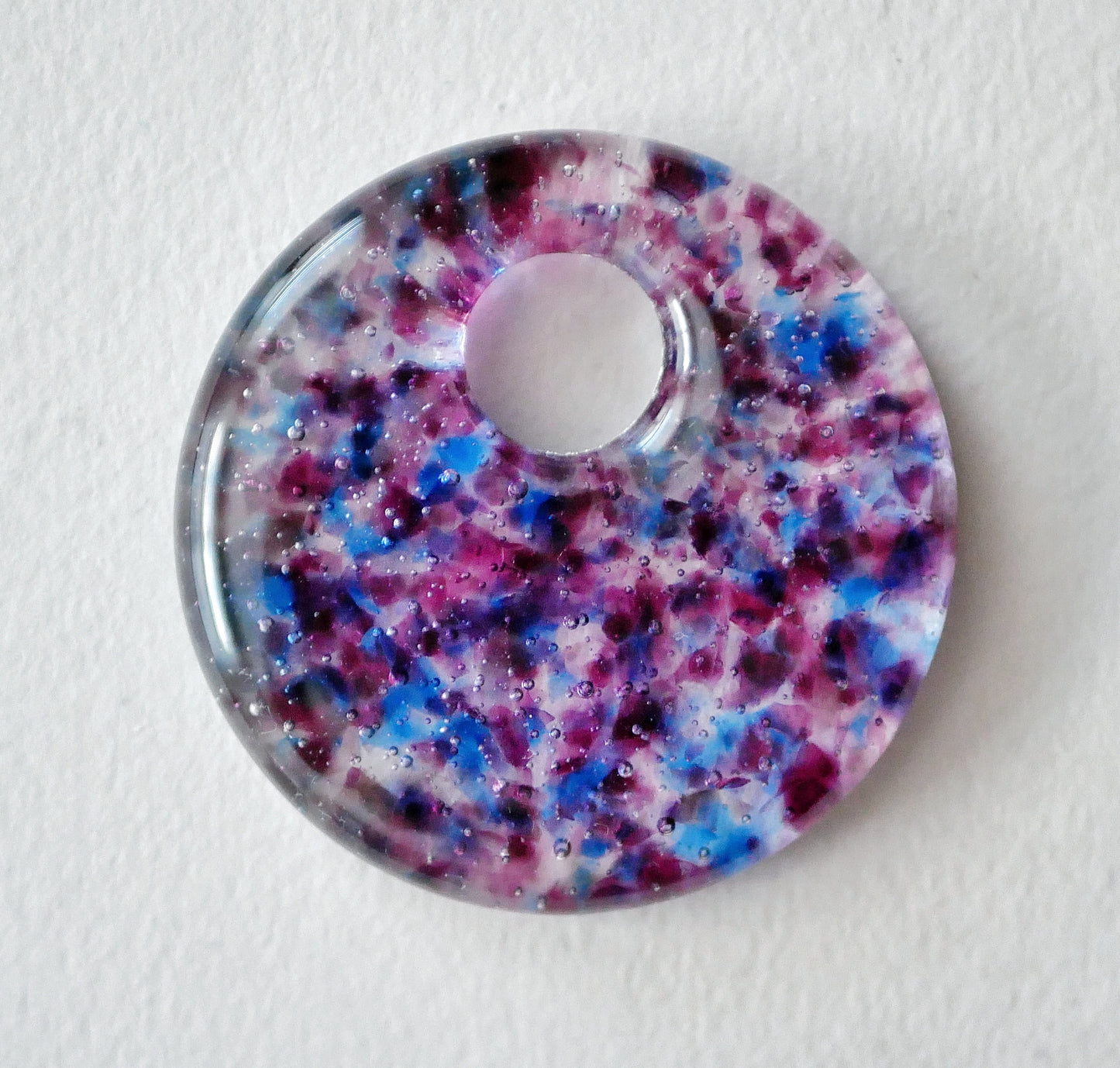 Round Pendant: Bi Pride Confetti (PENDANT ONLY)