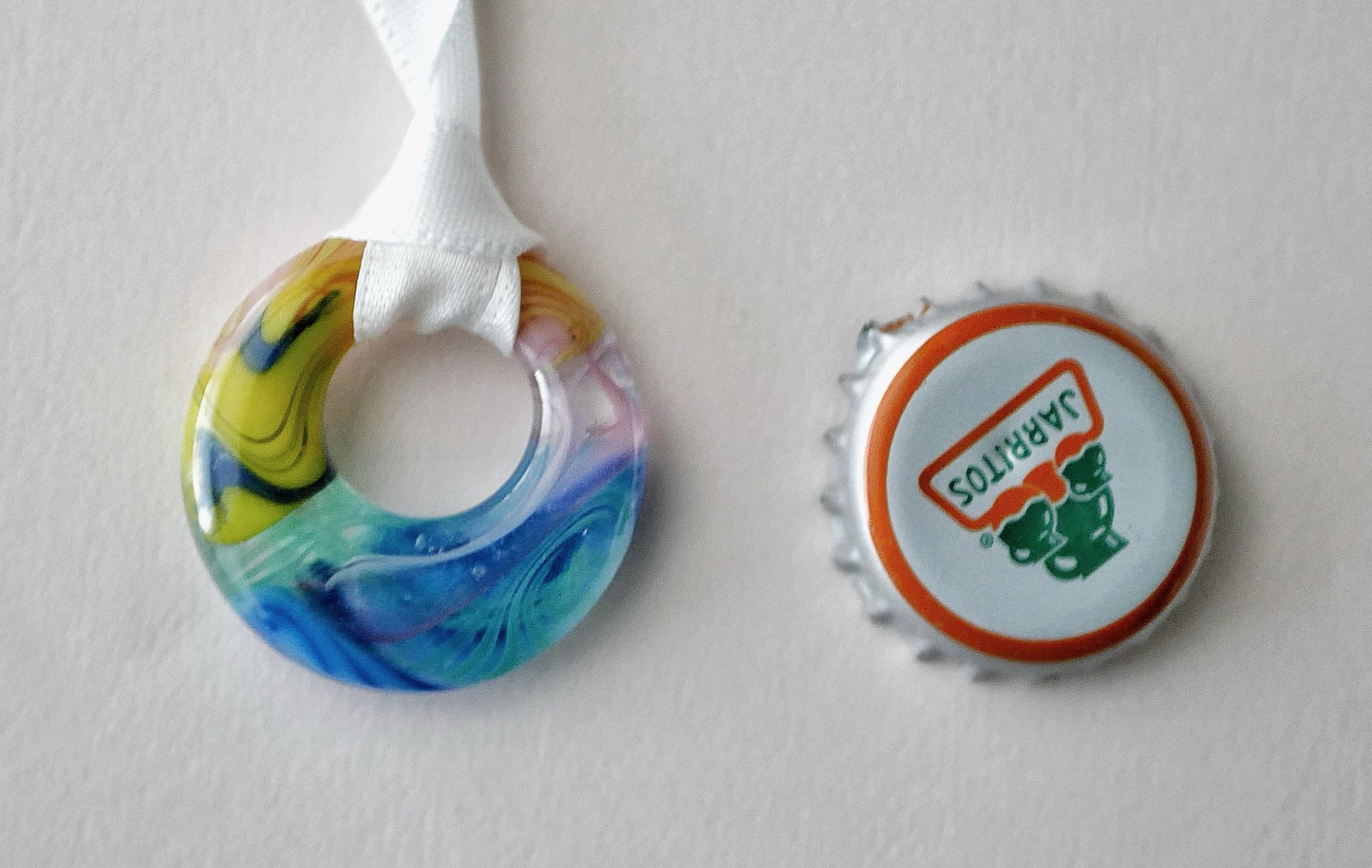 Mini Glass Collage Wreath #9