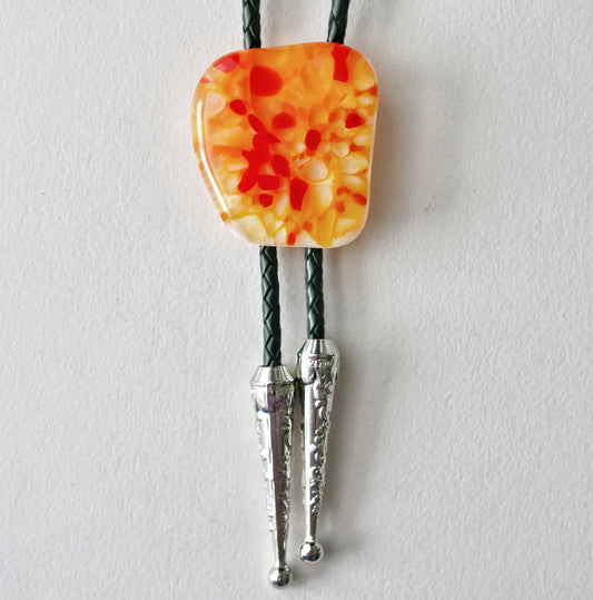 Orange Bolo Tie #1