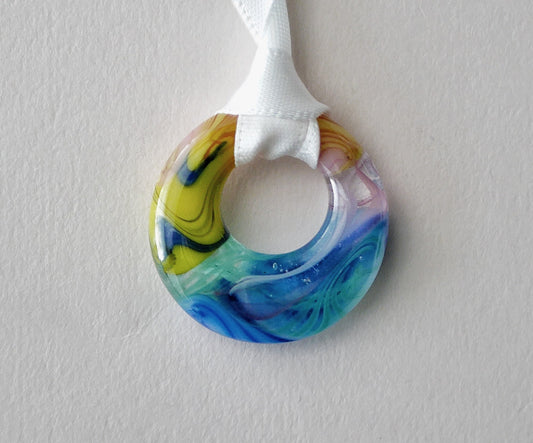 Mini Glass Collage Wreath #9