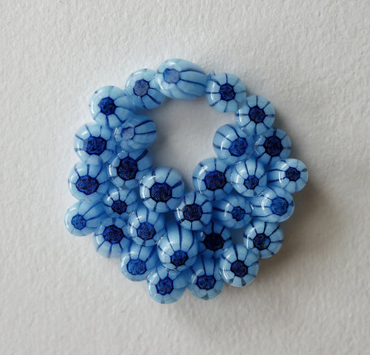 Blue Murrine Cluster Pendant With Hole (PENDANT ONLY)
