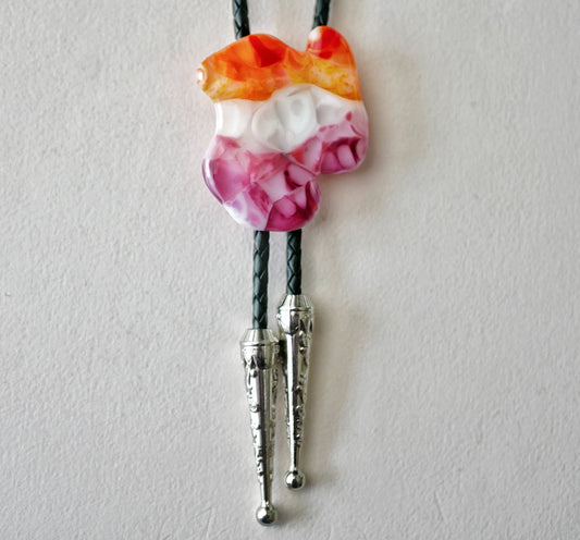 Lesbian Pride Blob Bolo Tie #1
