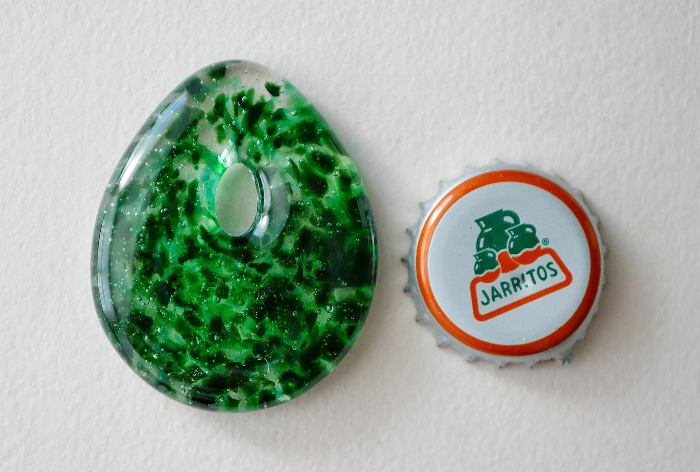 Teardrop Pendant: Mottled Aventurine and Greens (PENDANT ONLY)