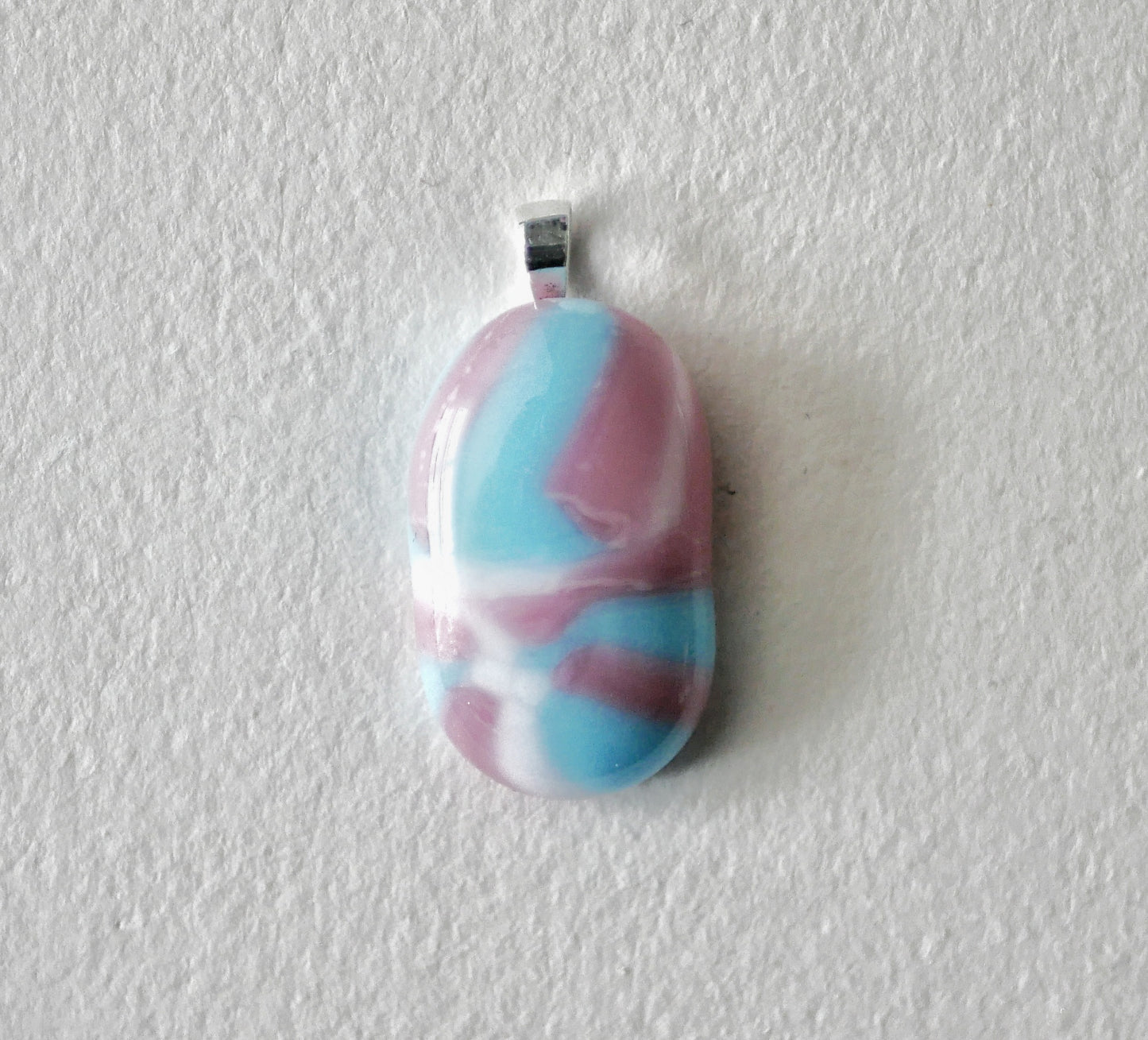 Trans Pride Pendant #4 (Sterling Silver) (PENDANT ONLY)