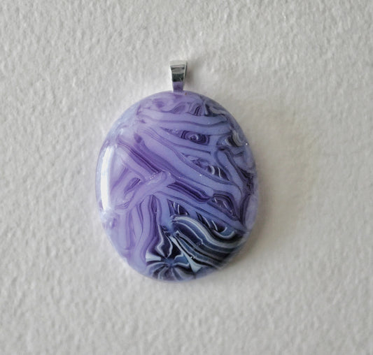 Intricate Purple Pendant (Sterling Silver) (PENDANT ONLY)