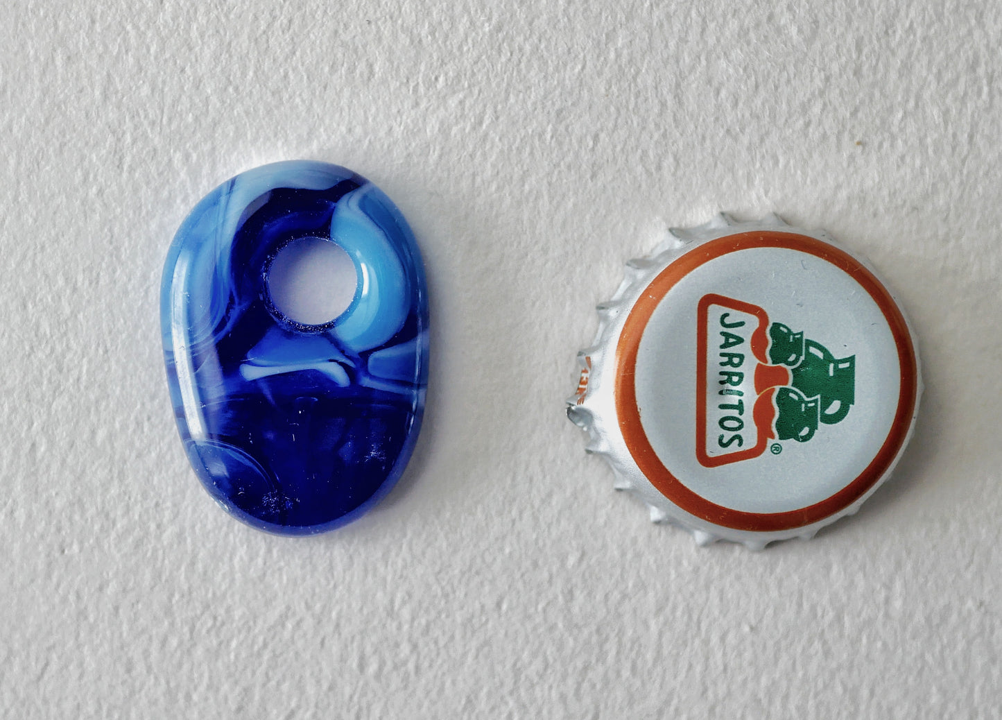 Blue Blob Pendant with Hole #1 (PENDANT ONLY)