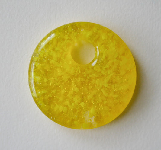 Round Pendant: Floating Yellows (PENDANT ONLY)