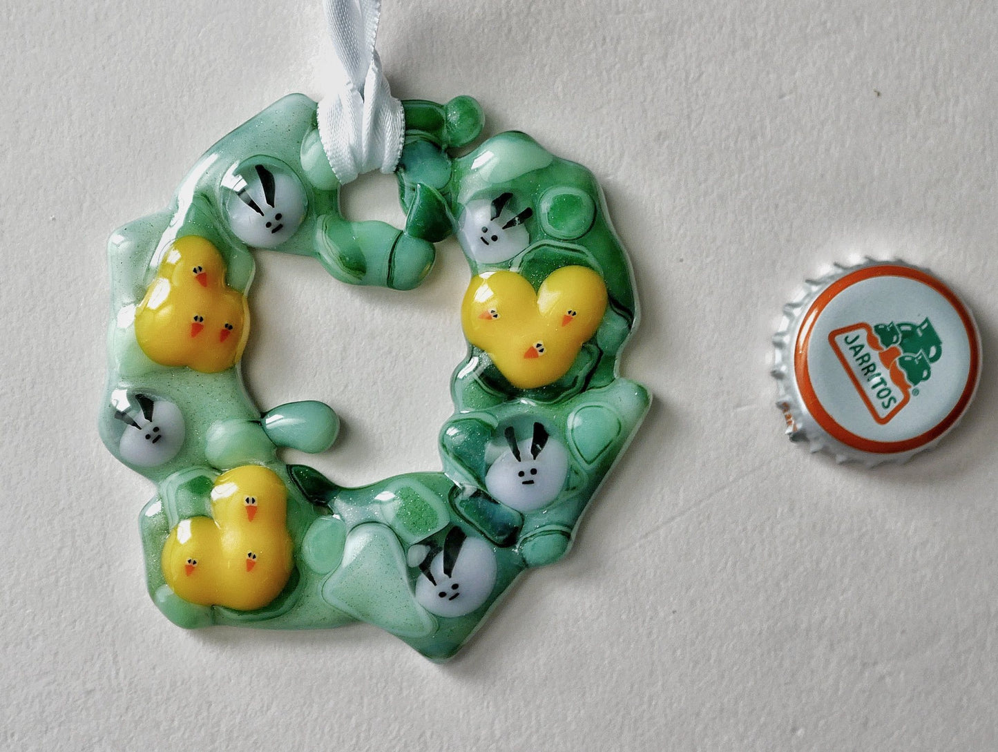 Bumpy Wreath with Yellow and Purple Guys (Small)