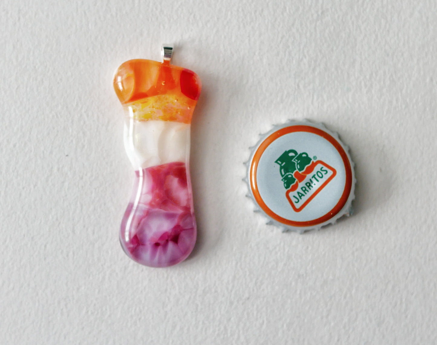 Lesbian Pride Blob Pendant #4 (PENDANT ONLY)