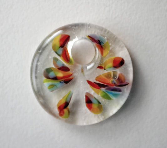 Rainbow on Clear Gravity Assisted Pendant (PENDANT ONLY)
