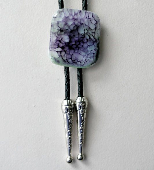 Purple and Green Dragonskin Bolo Tie #2