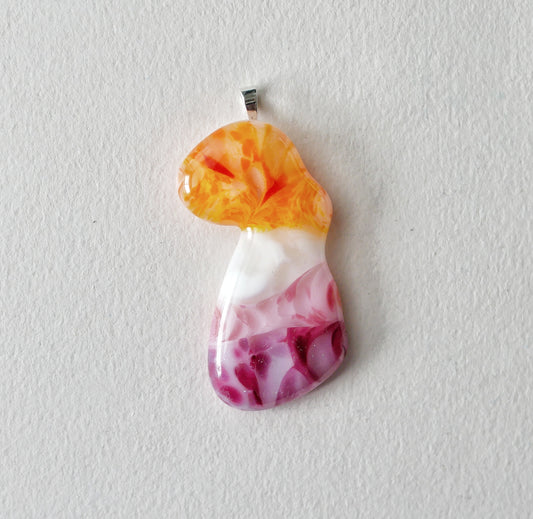 Lesbian Pride Blob Pendant #2 (PENDANT ONLY)