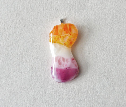 Lesbian Pride Blob Pendant #7 (PENDANT ONLY)
