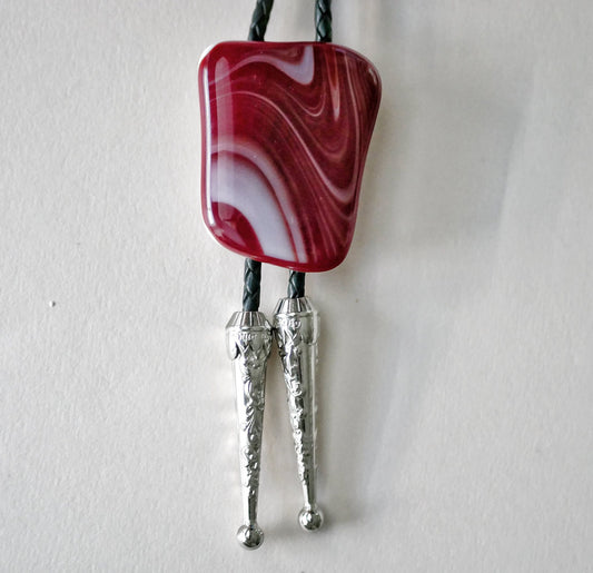 Red and White Bolo Tie #5