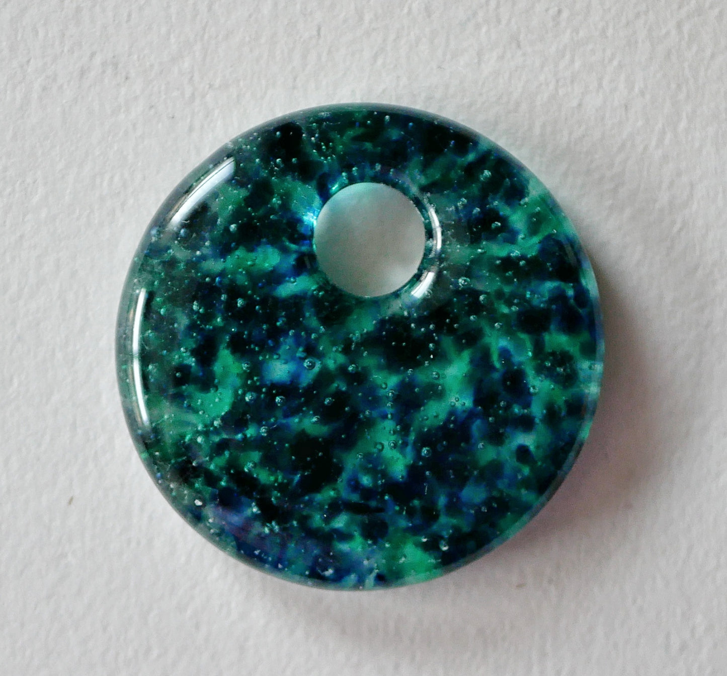 Round Pendant: Blue-Green (PENDANT ONLY)