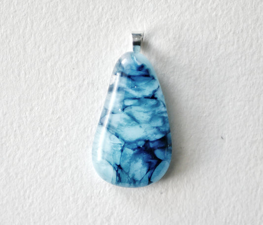 Blue Sea Pendant #3 (Sterling Silver) (PENDANT ONLY)