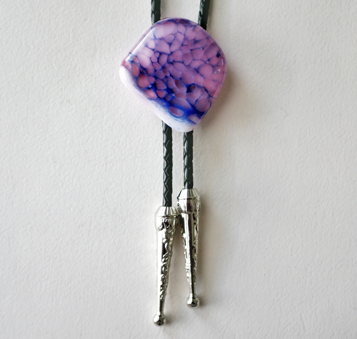 Pink and Blue Dragonskin Bolo Tie #1