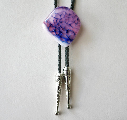 Pink and Blue Dragonskin Bolo Tie #1