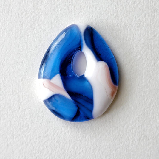 Teardrop Pendant: Pink and Blue (PENDANT ONLY)
