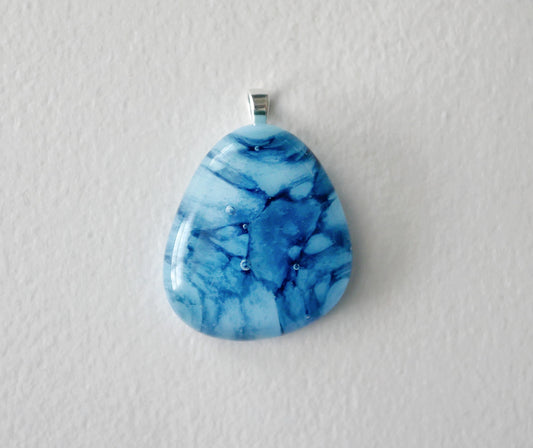 Blue Sea Pendant #4 (Sterling Silver) (PENDANT ONLY)