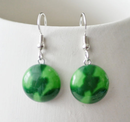 Greens Dangly Earrings #1