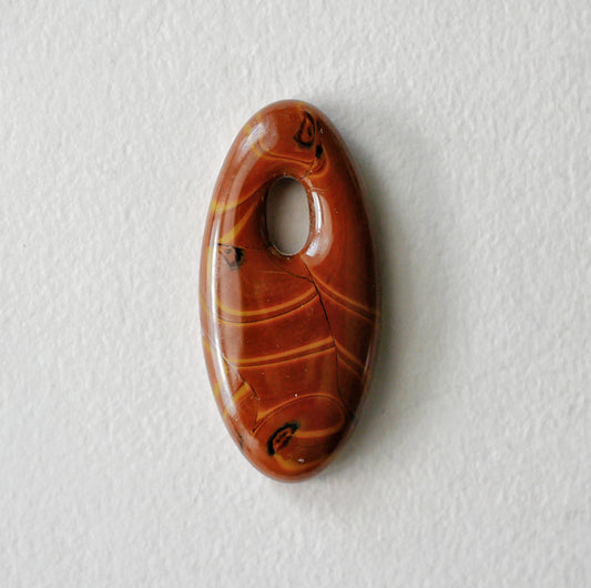 Oval Pendant: Brown Swirl (PENDANT ONLY)