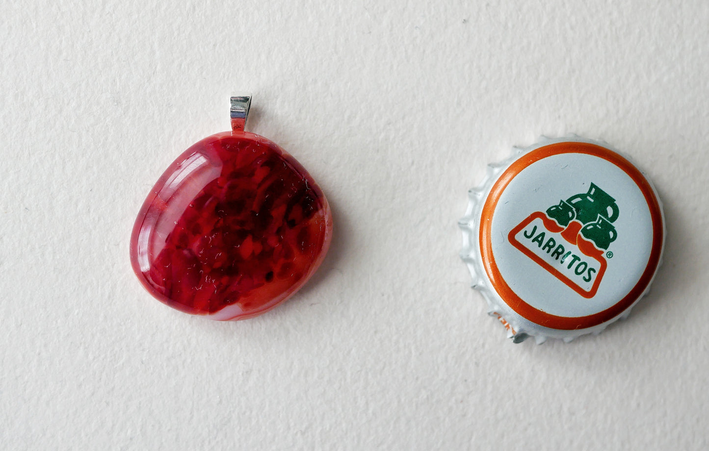Speckled Red Pendant #1 (Sterling Silver) (PENDANT ONLY)