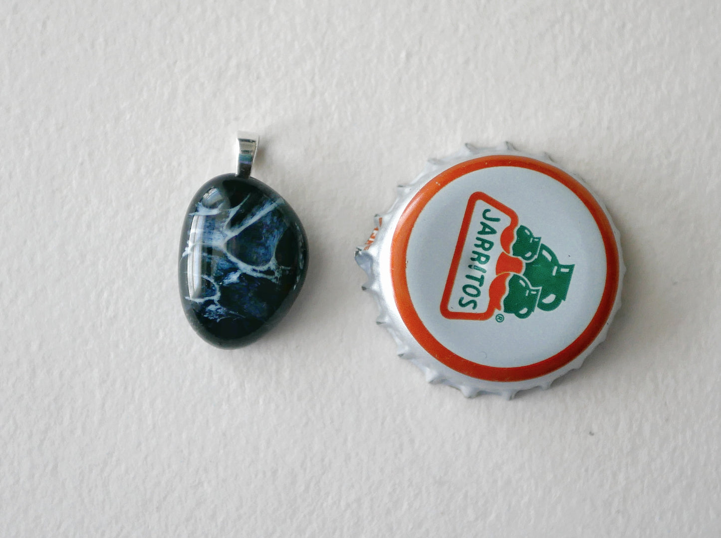 Black Dragonskin Pendant #2 (Sterling Silver) (PENDANT ONLY)